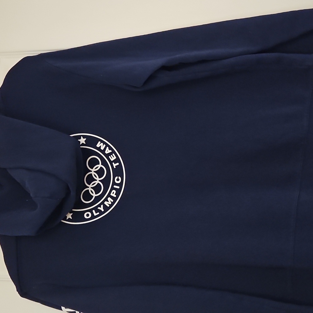Ralph Lauren XL Olympic Blue Hoodie Sweatshirt 2016 - Picture 2 of 6